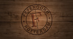 Logo Feyenoord in Hout
