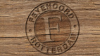 Logo Feyenoord in Hout